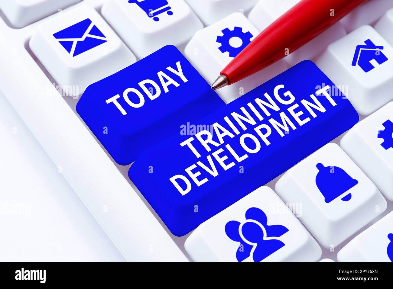 Konzeptionelle Beschriftung Training Development. Konzept bedeutet Programm zum Lernen und erweitern von Fähigkeiten und Wissen Stockfoto