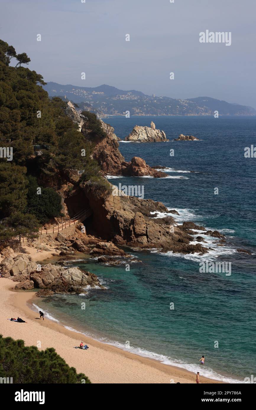 Blanes-Stadt in Spanien Stockfoto