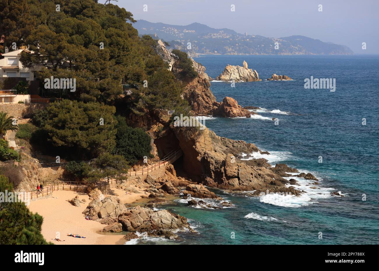 Blanes-Stadt in Spanien Stockfoto
