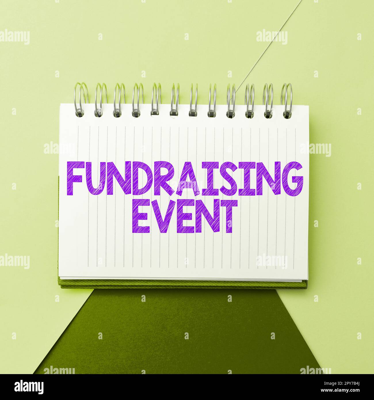 Textzeichen mit Fundraising Event. Eine Business-Showcase-Kampagne, deren Zweck es ist, Geld für eine Sache zu sammeln Stockfoto