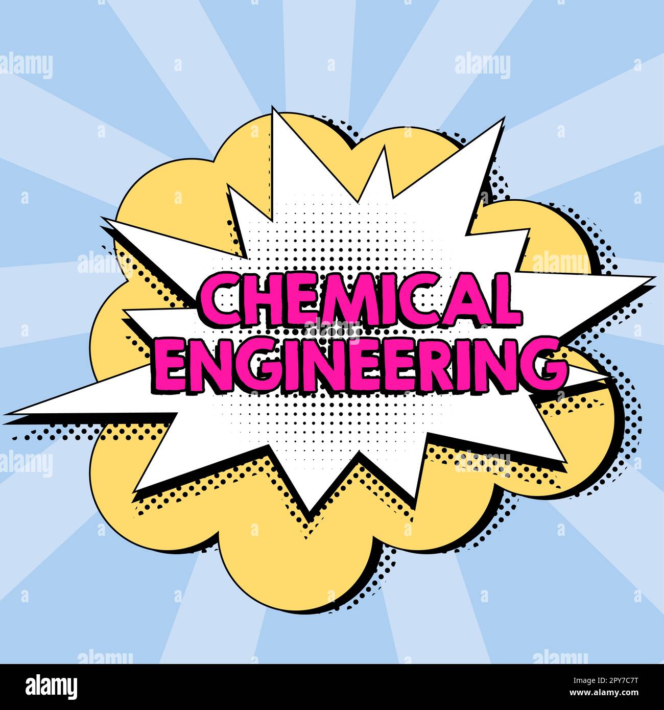 Textunterschrift Präsentation Chemietechnik, Internet-Konzept Entwicklung von Dingen, die sich mit der industriellen Anwendung der Chemie befassen Stockfoto