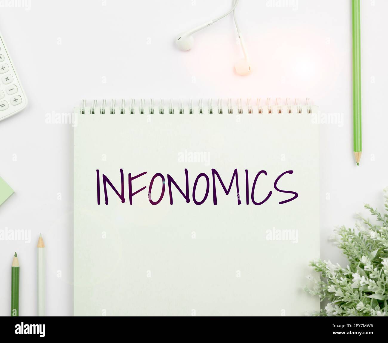 Konzeptionelle Bildunterschrift Infonomics. Wort für ein visuelles Bild, das zur Darstellung von Informationen oder Daten verwendet wird Stockfoto