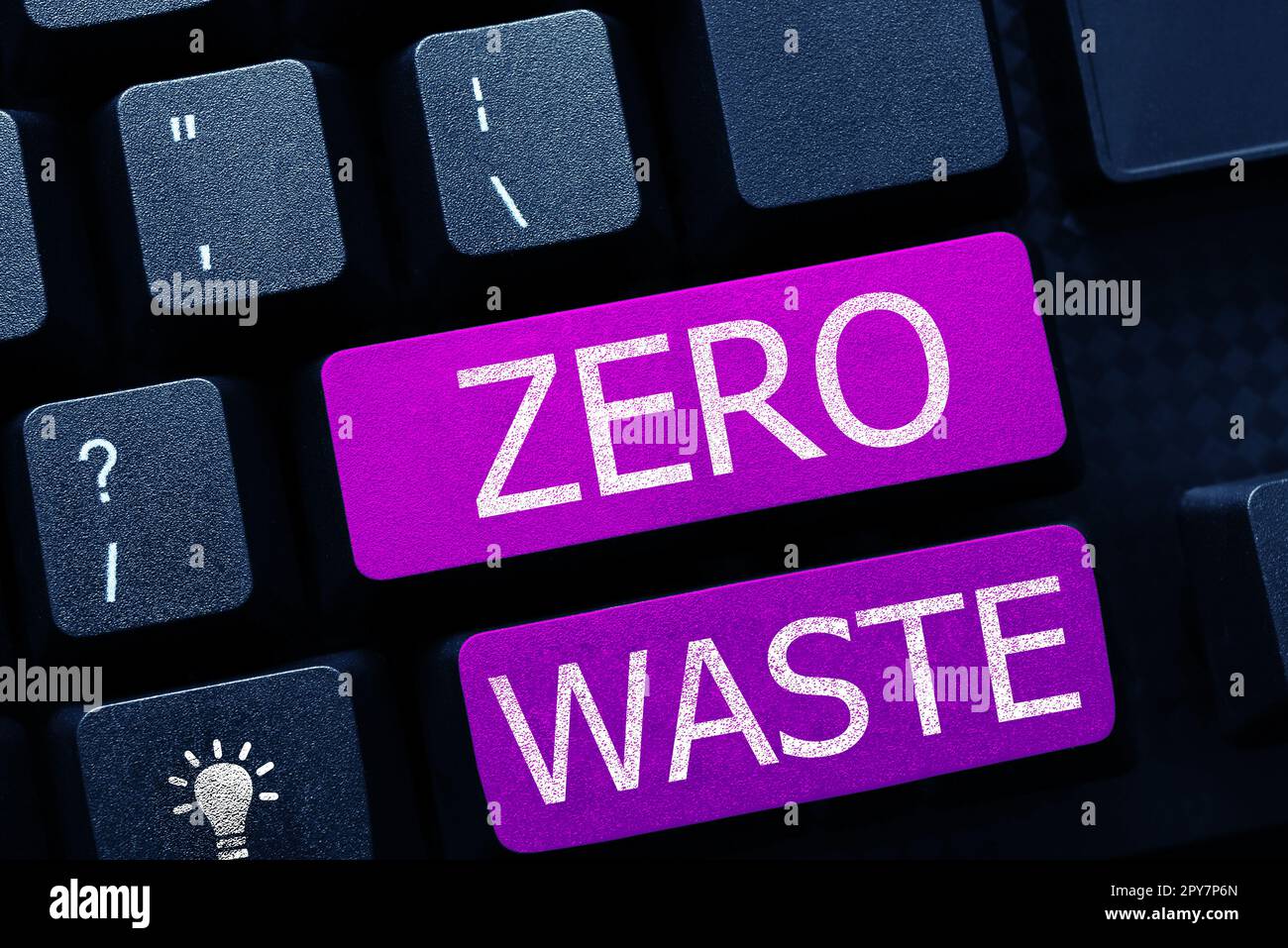 Handschrift Schild Null Abfall. Unternehmensübersicht Industrielle Verantwortung umfasst Kompostierung, Recycling und Wiederverwendung Stockfoto
