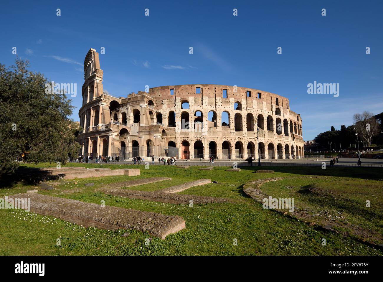 Italien, Rom, Kolosseum Stockfoto