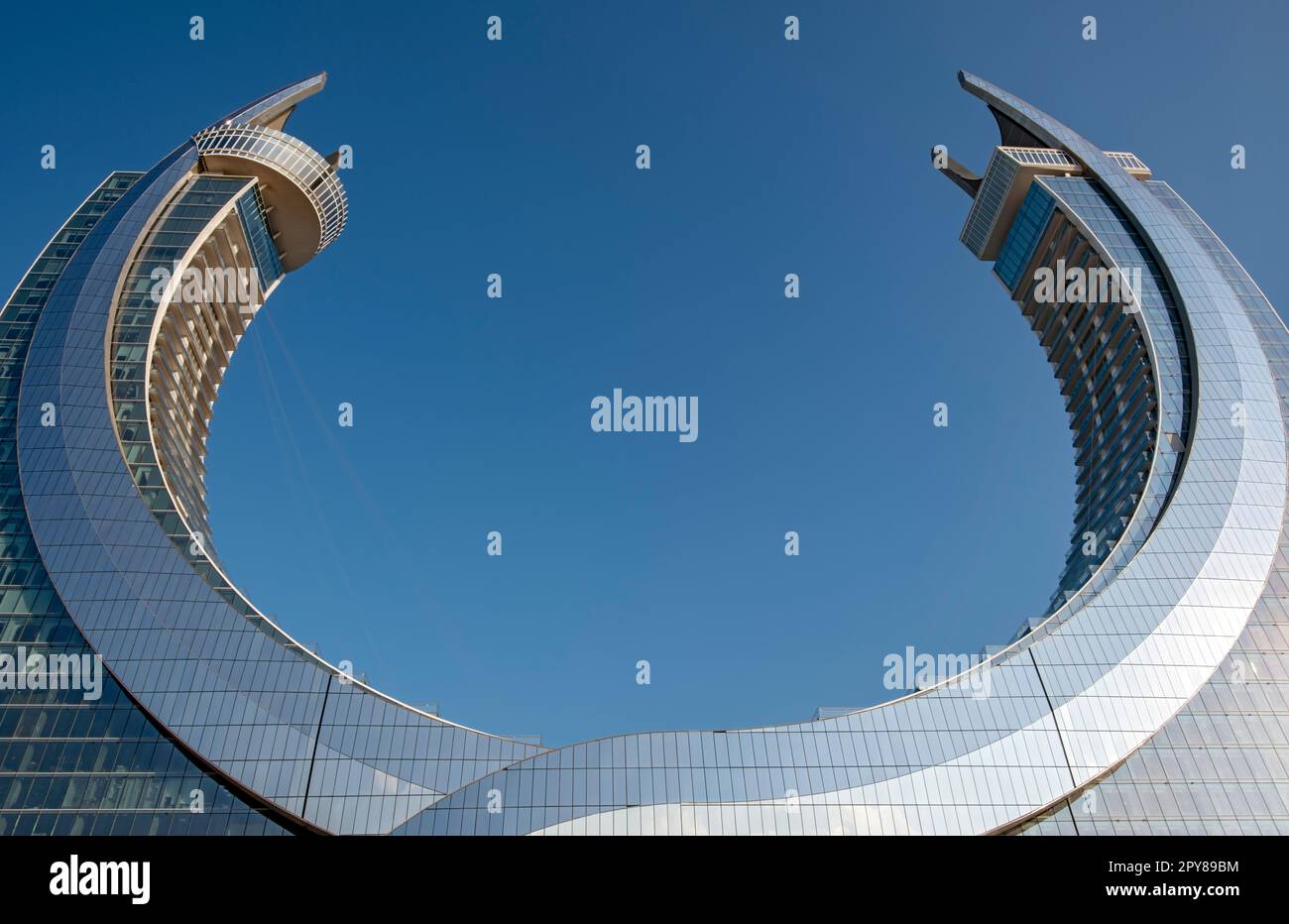Katara Towers (Crescent Tower oder Katara Hospitality Tower), Lusail , Doha, Katar Stockfoto