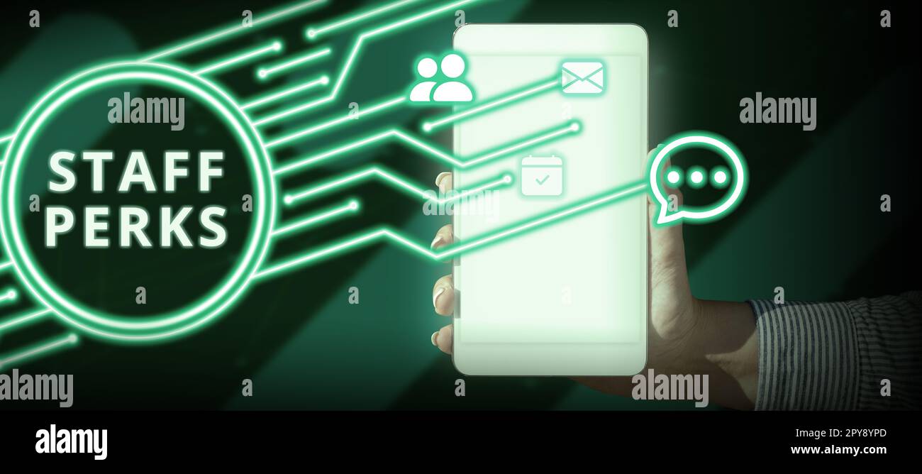 Text mit Inspiration für Mitarbeiter. Word for Workers Benefits Bonuses Compensation Rewards Krankenversicherung Stockfoto