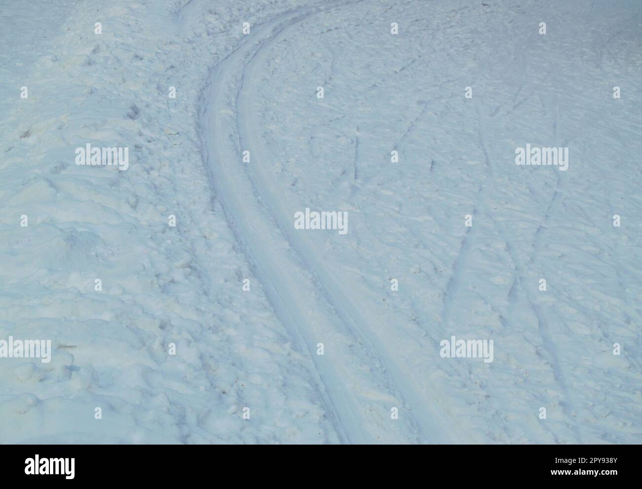 Eine Langlaufloipe befindet sich in Winter Park zur Verfügung. Sportliche Aktivitäten in der Stadt Stockfoto