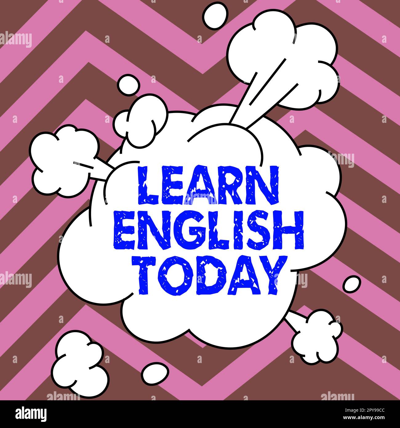 Konzeptionelle Darstellung Lernen Sie noch heute Englisch. Geschäftsidee Erwerb oder Erwerb von Kenntnissen und Fähigkeiten in der englischen Sprache Stockfoto