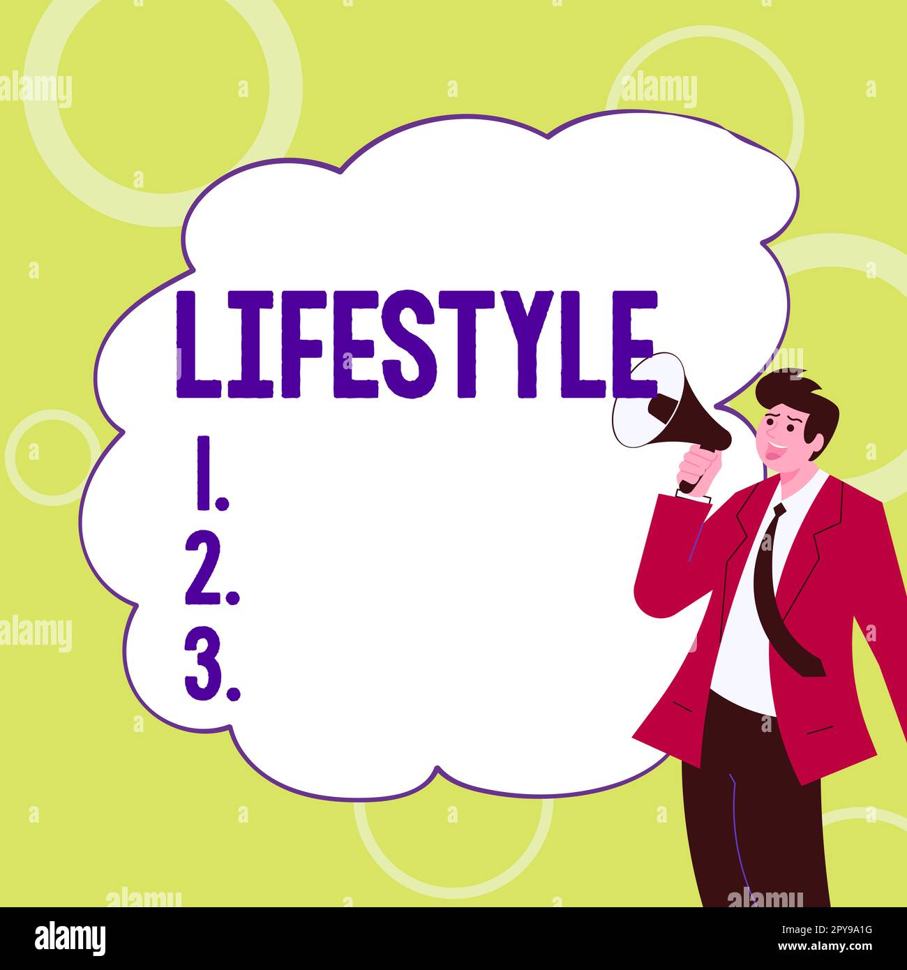 Handschriftliches Schild Lifestyle. Konzeptfoto die typische Lebensweise eines Individuums, einer Gruppe oder einer Kultur Stockfoto