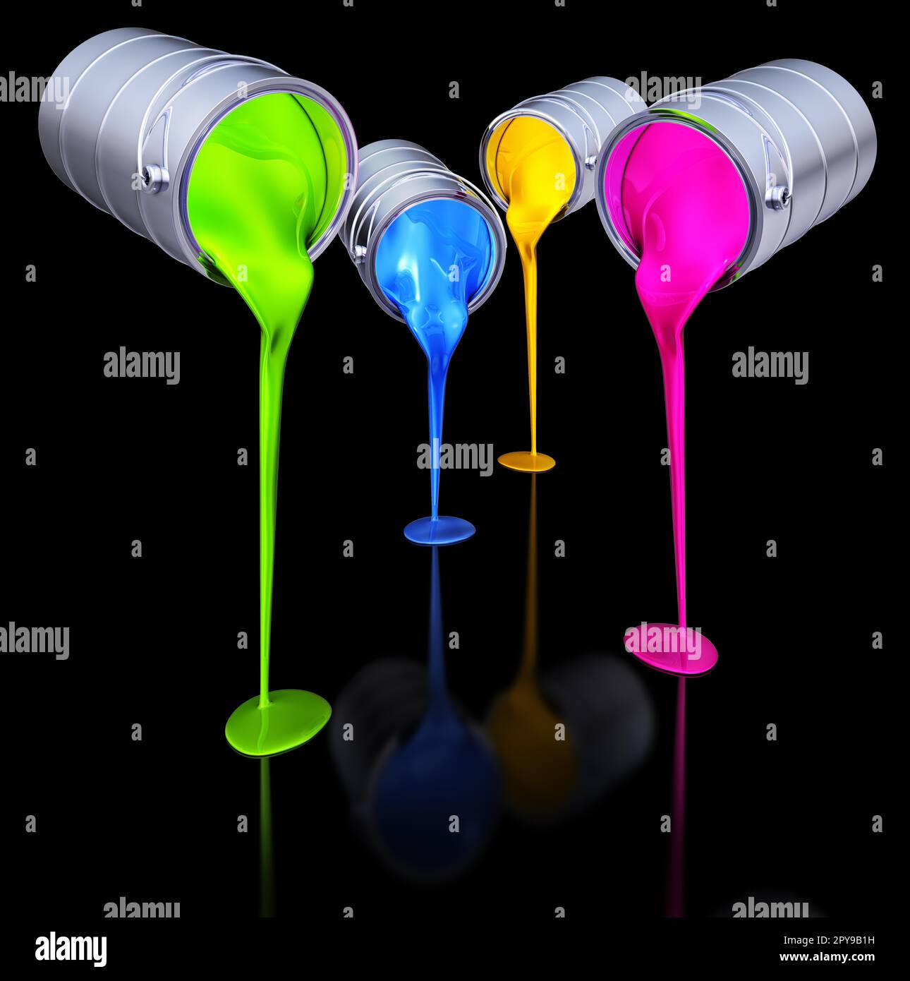 Bild eines Farbkonzepts Stockfoto