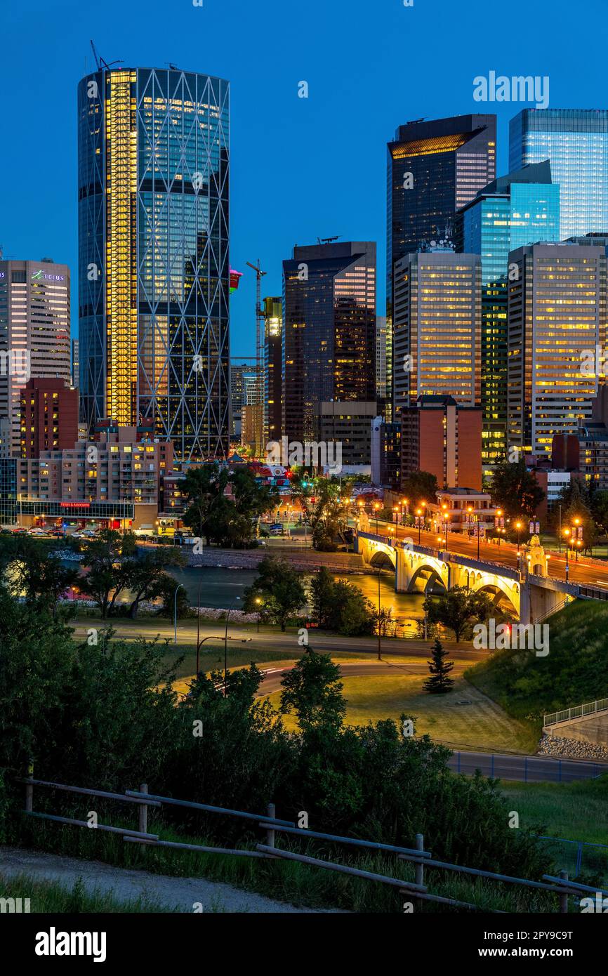 Die Innenstadt von Calgary, Alberta, Kanada Stockfoto