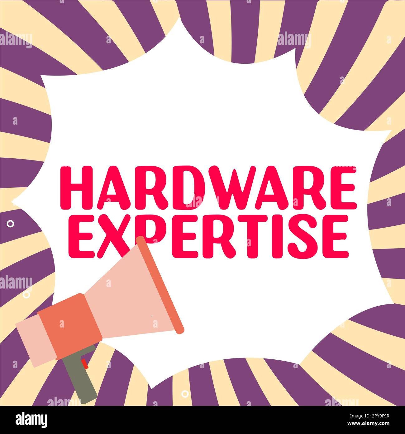 Handschriftlicher Text Hardware Expertise. Geschäftsüberblick Maschinen und andere physische Komponenten elektronisches Computersystem Stockfoto