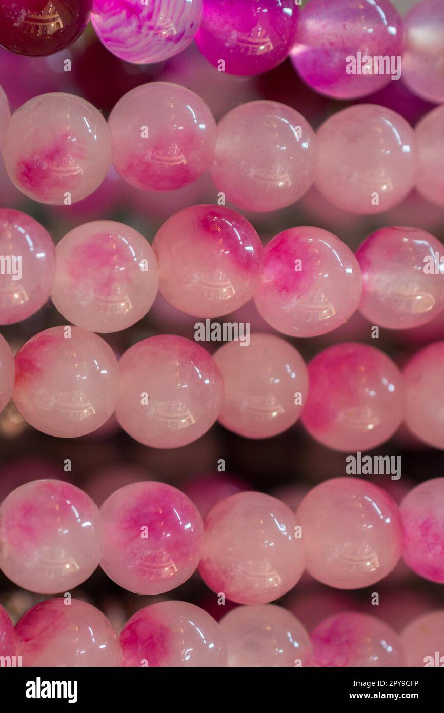 Bunten Perlen verschiedene Farben Stockfoto