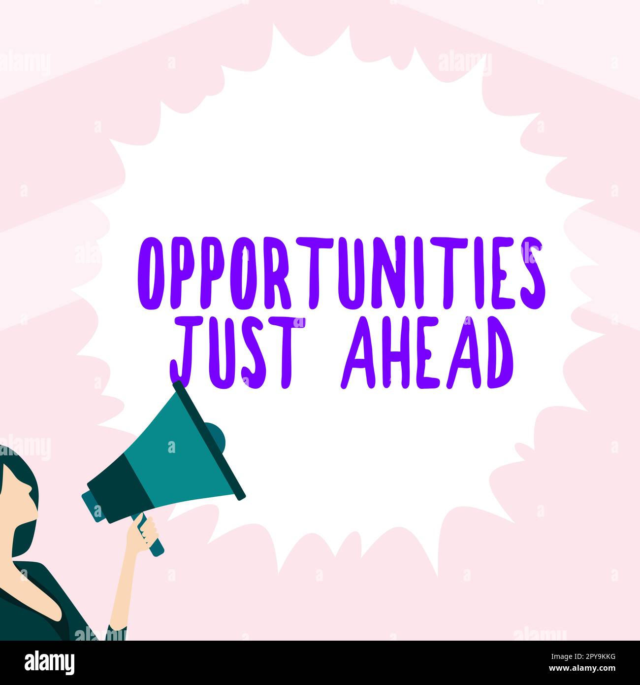 Textbeschriftung, die Ihnen die Chancen vor der Tür zeigt. Internetkonzepte Zusammenstellung von Umständen, die es ermöglichen, etwas in kurzer Zeit zu tun Stockfoto