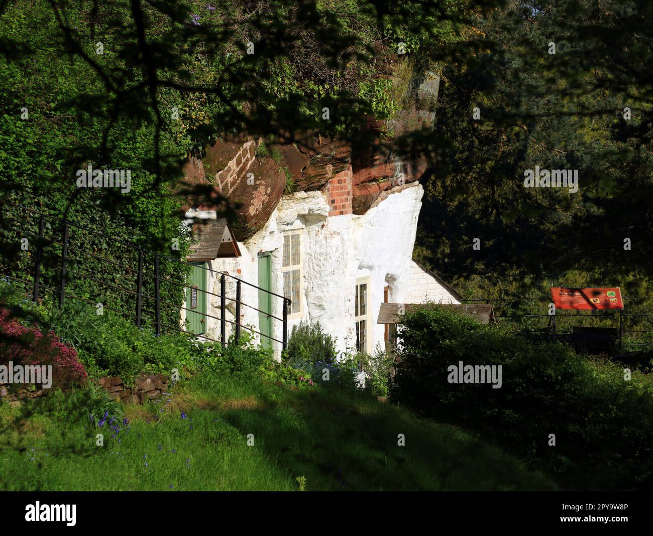 Holy Austin Rock Houses, Kinver, Staffordshire, England, Großbritannien. Stockfoto