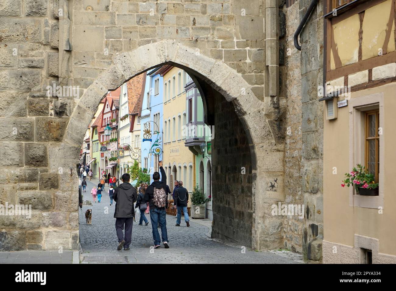 Mittelalterliche Stadt Rothenburg Stockfoto