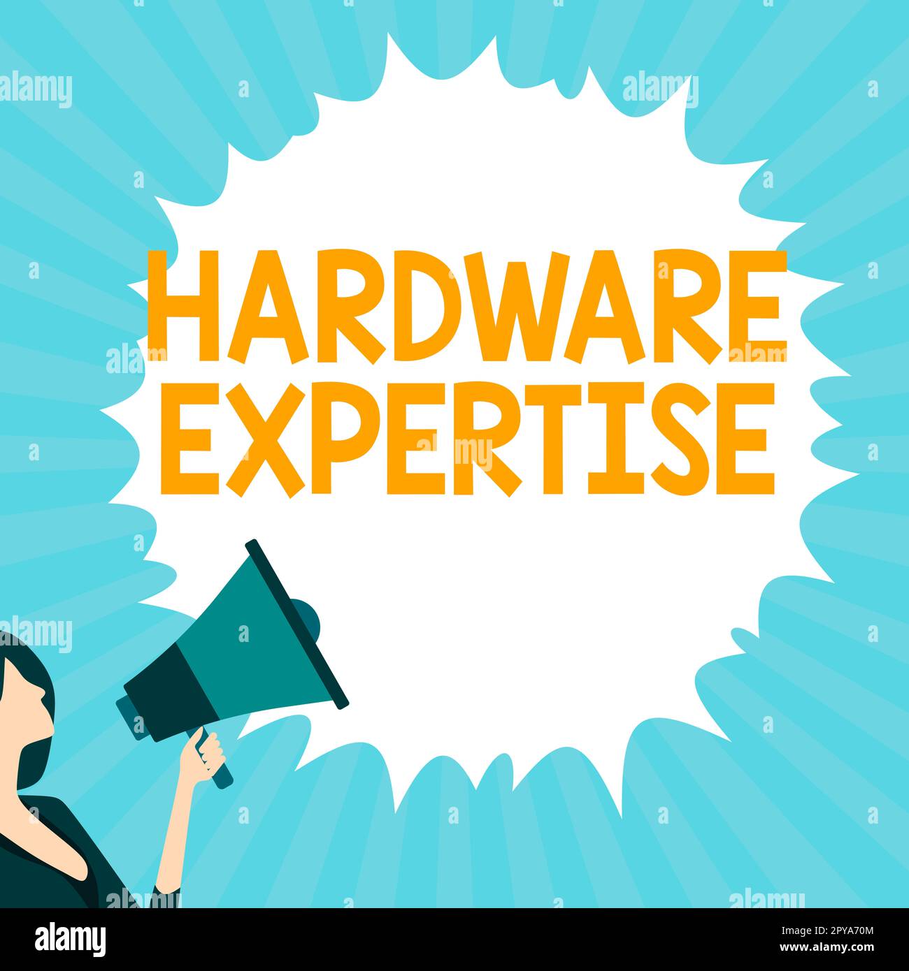 Konzeptionelle Beschriftung Hardware Expertise. Wort für Maschinen und andere physikalische Komponenten, elektronisches Computersystem Stockfoto