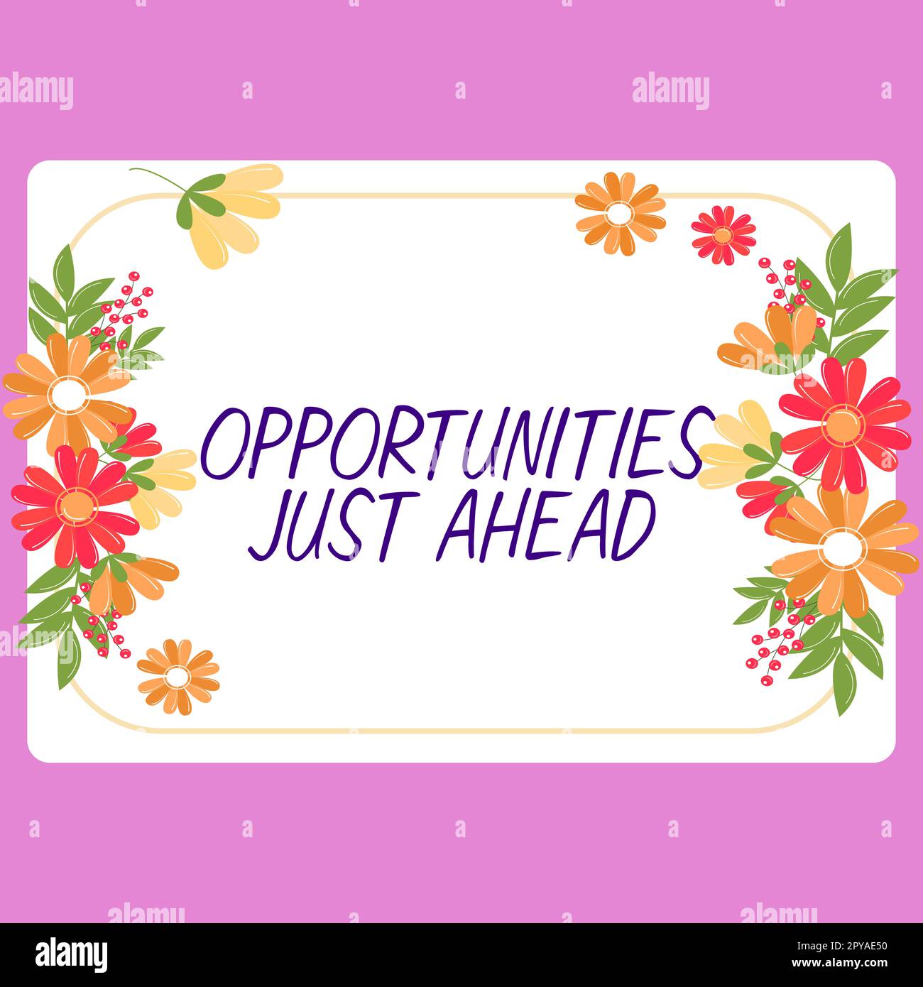 Schreiben und Anzeigen von Textmöglichkeiten direkt vor uns. Konzept bedeutet eine Reihe von Umständen, die es ermöglichen, etwas in kurzer Zeit zu tun Stockfoto