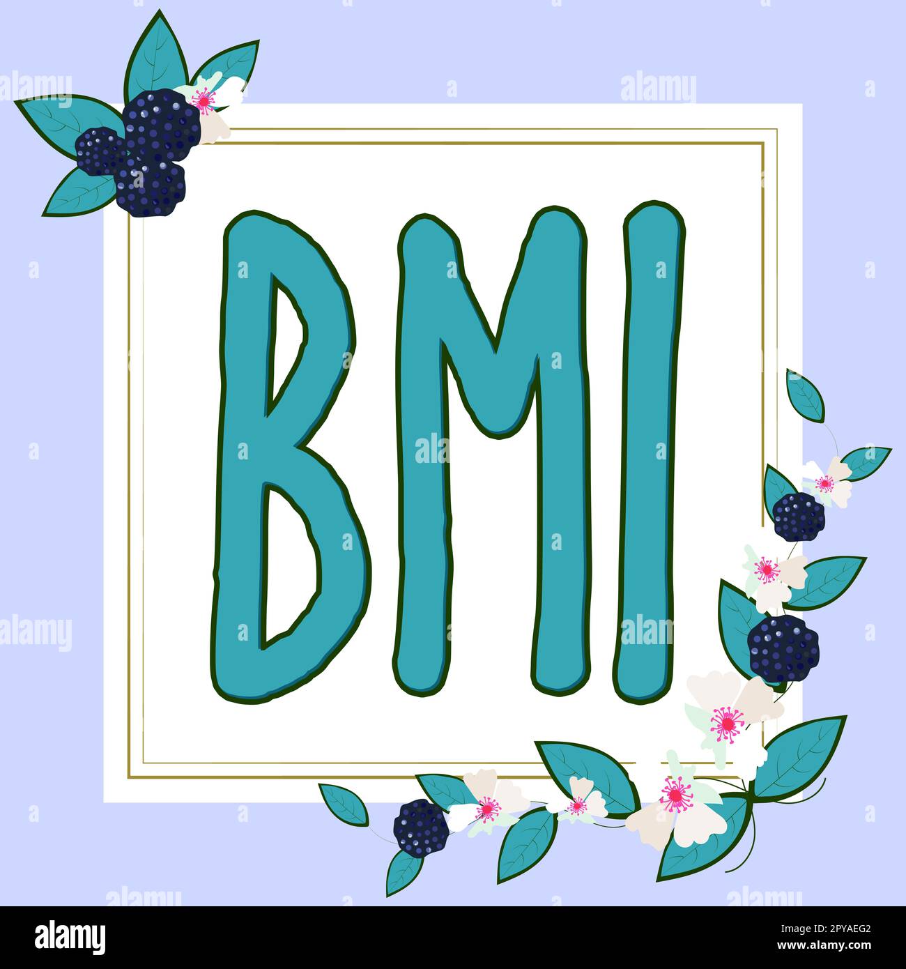 Konzeptionelle Bildunterschrift BMI. Geschäftsüberblick Methode zur Schätzung des Körperfettgehalts nach Gewicht und Körpergröße Stockfoto