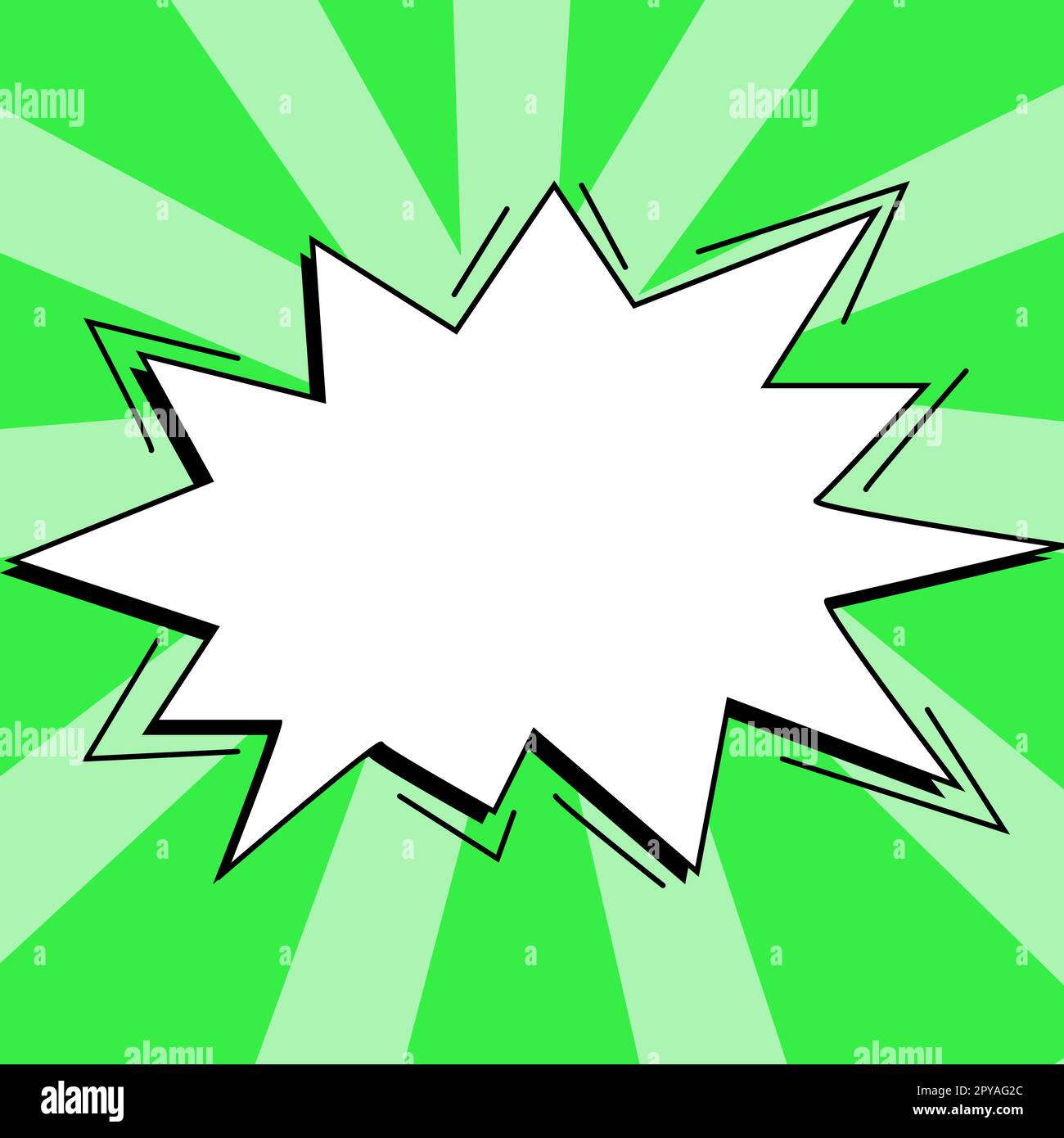 Comic Blank Speech Bubble Mit Copy Space Und Bunten Doodles. Stockfoto