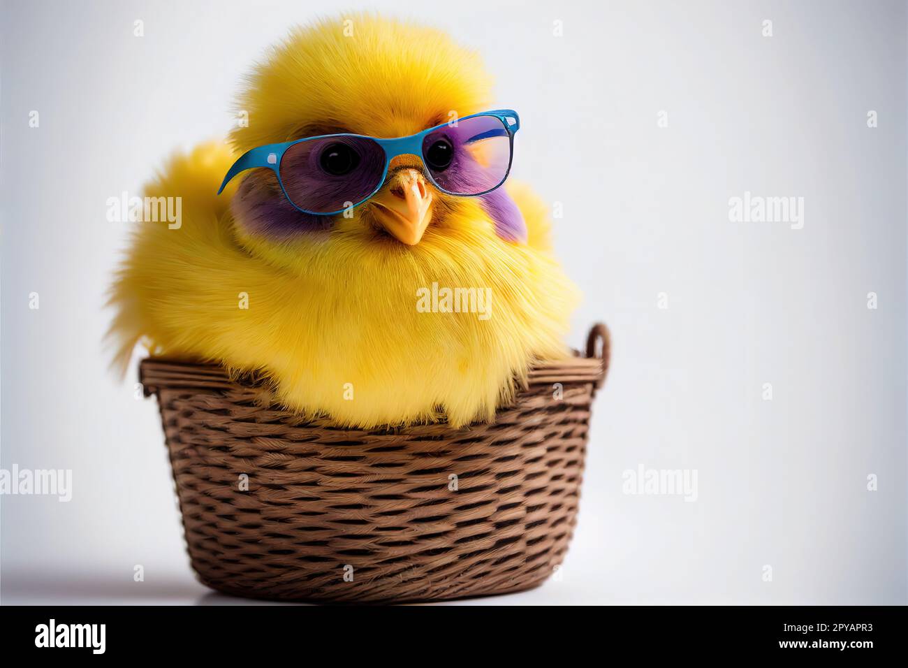 Ein Korb voll Sunshine Chick Stockfoto