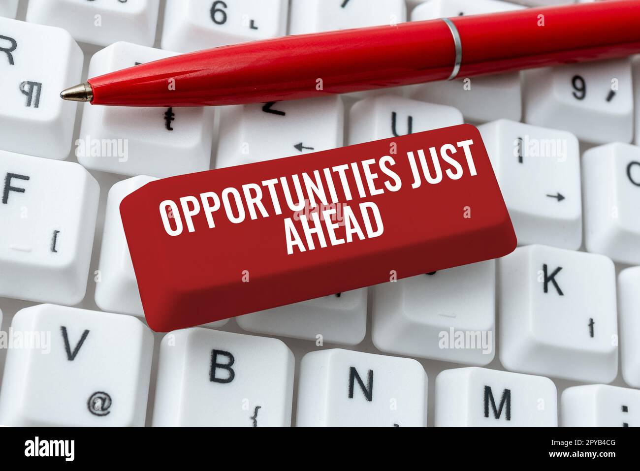Möglichkeiten für konzeptionelle Beschriftungen liegen vor uns. Geschäftsansatz eine Reihe von Umständen, die es ermöglichen, etwas in kurzer Zeit zu tun Stockfoto