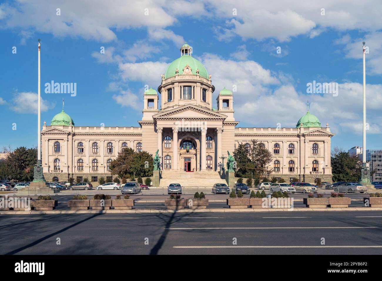 Das Haus der Nationalversammlung der Republik Serbien, Belgrad, Serbien Stockfoto