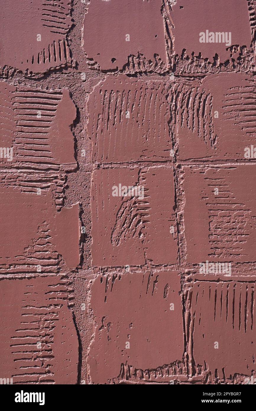 Rot Braun strukturierte Betonwand für Hintergründe – Fügen Sie Ihren eigenen Text oder zusätzliche Elemente hinzu Stockfoto