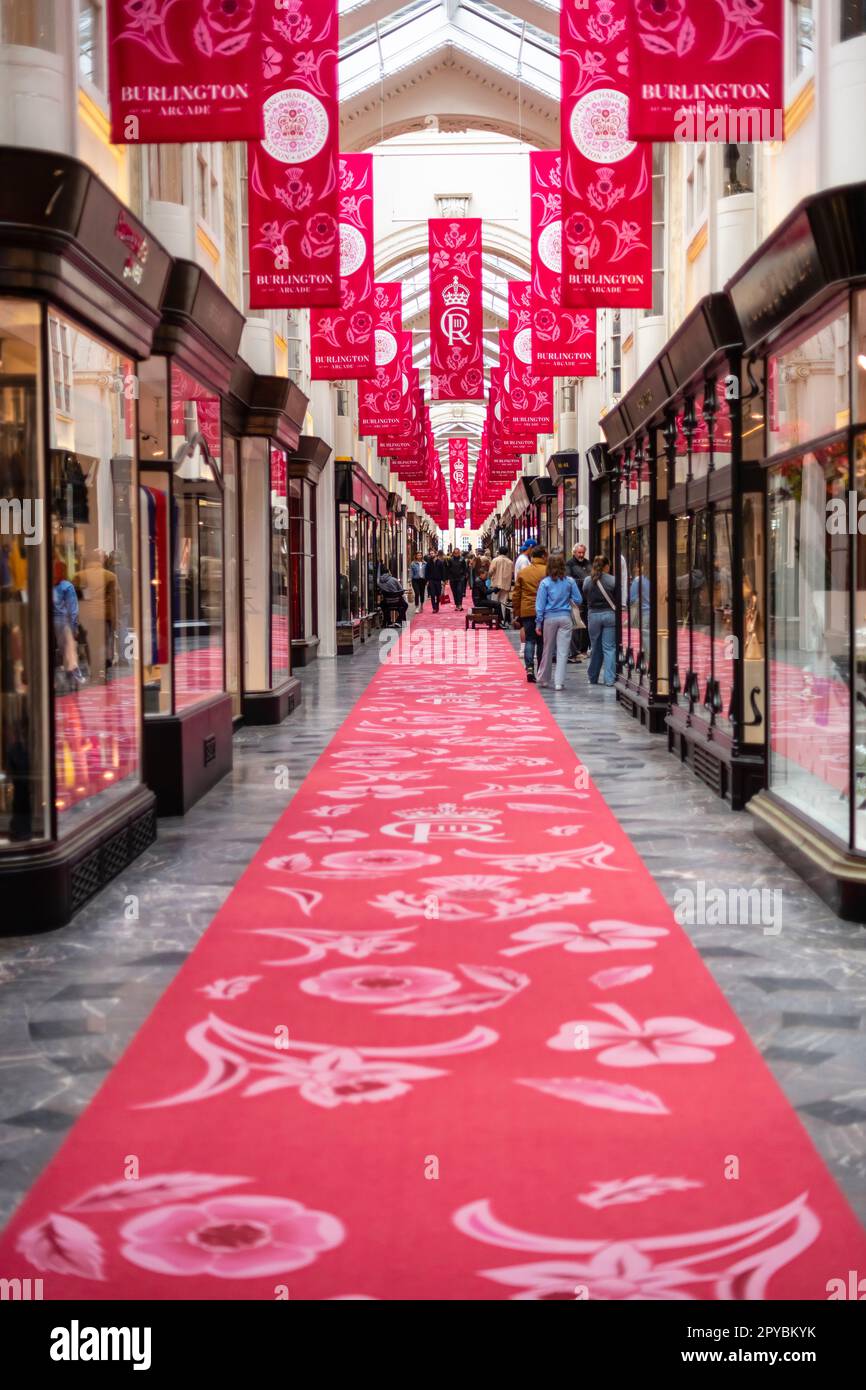 Burlington Arcade London in der Nähe von Picadilly und Mayfair London Stockfoto