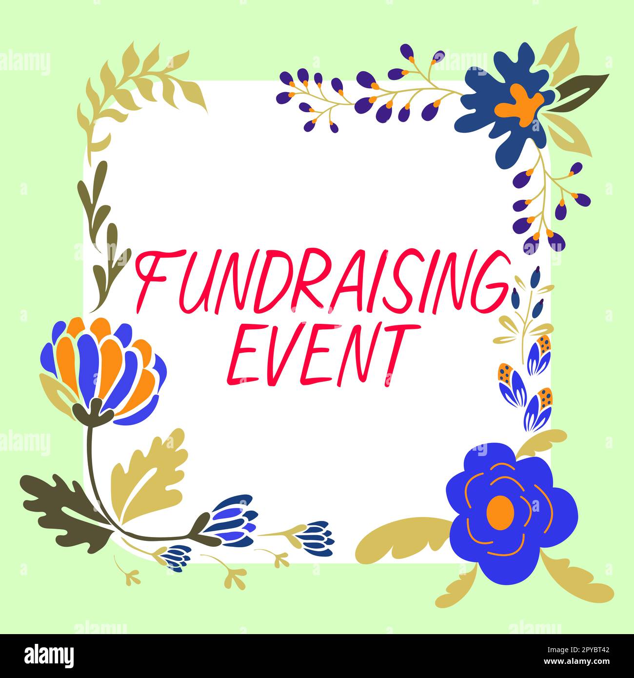 Textzeichen mit Fundraising Event. Ein Wort für eine Kampagne, deren Zweck es ist, Geld für eine Sache zu sammeln Stockfoto