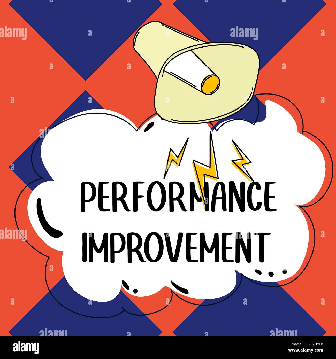 Handschrift Text Leistungssteigerung. Geschäftskonzept Messen und ändern Sie den Output, um die Effizienz zu steigern Stockfoto