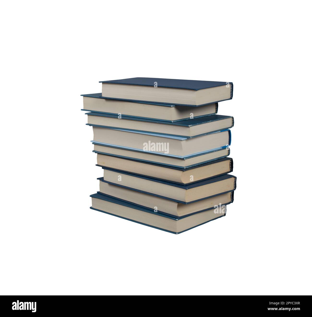 Ein Stapel Bücher. Kultur- und Wissensbegriff. 3D-Rendern Stockfoto