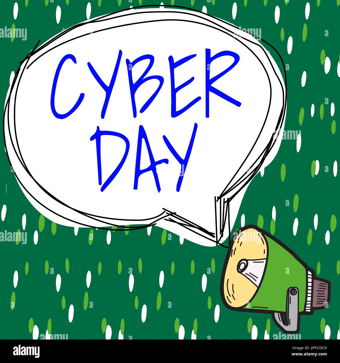 Schreiben mit Text Cyber Day. Konzeptioneller Fotomarktbegriff für den Montag nach dem Thanksgiving in den USA Stockfoto