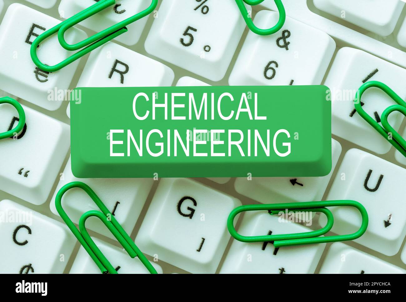 Konzeptionelle Beschriftung Chemical Engineering. Ein Wort über die Entwicklung von Dingen, die sich mit der industriellen Anwendung der Chemie befassen Stockfoto