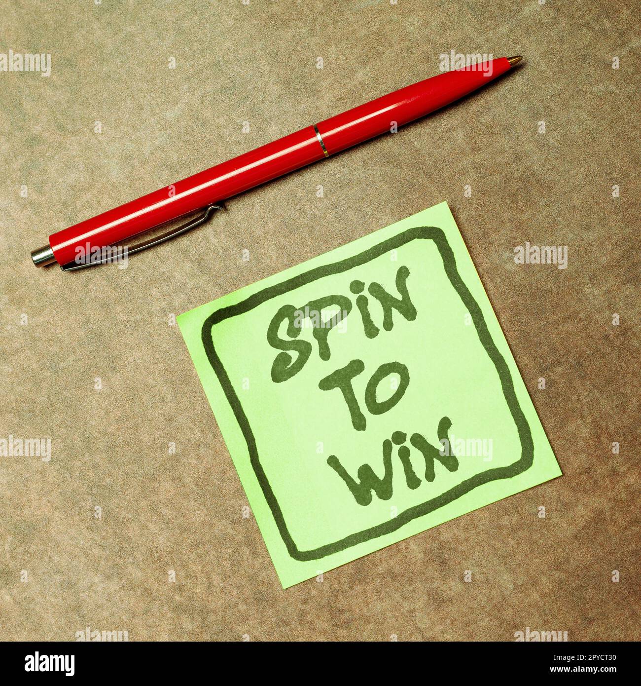 Konzeptionelle Bildunterschrift Spin to Win. Geschäftskonzept Try Your Luck Glücksspiel Lotterie-Spiele-Risiko im Fortune Casino Stockfoto