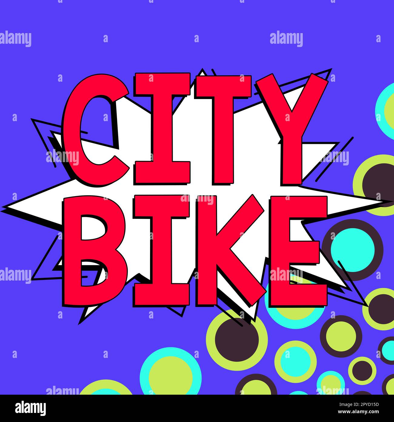 Handschriftlicher Text City Bike. Business-Konzept für regelmäßige kurze Fahrten durch ebenso flache Stadtgebiete Stockfoto
