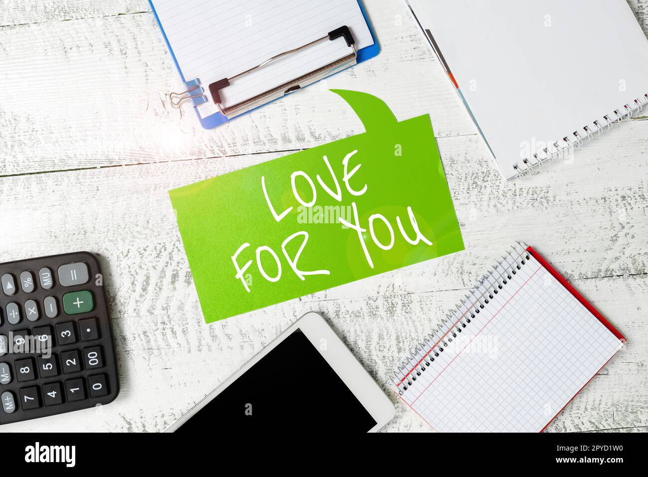 Handschrifttext Love for you. (Liebe für dich) Internet-Konzept Gefühl der Zuneigung für Liebhaber oder nahestehende Stockfoto