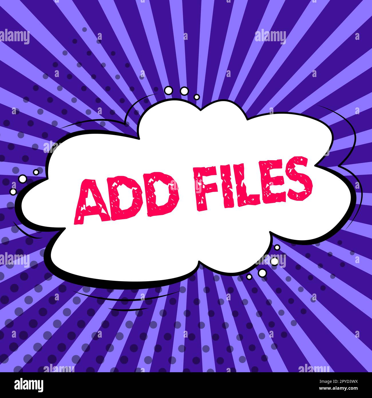 Konzeptionelle Anzeige Dateien hinzufügen. Geschäftsansatz, um einer bestimmten Person, Sache oder einem bestimmten Dokument mehr Informationen zukommen zu lassen Stockfoto