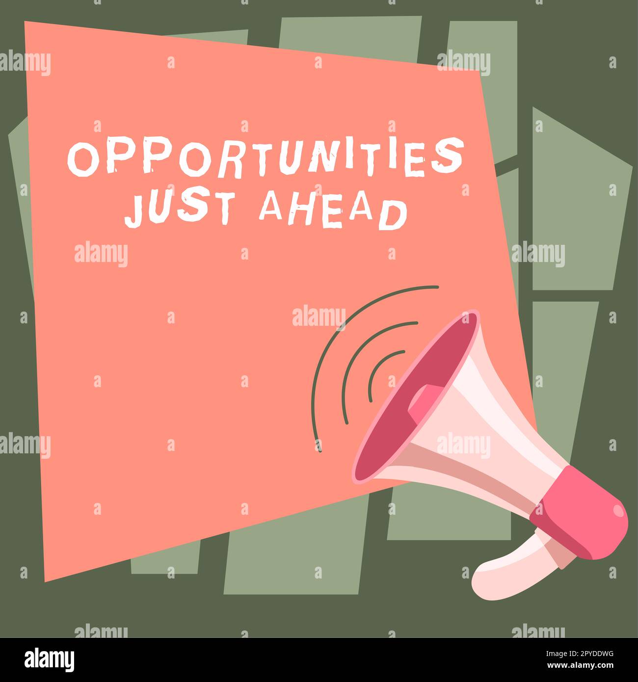 Konzeptionelle Darstellungsmöglichkeiten stehen vor der Tür. Geschäftsansatz eine Reihe von Umständen, die es ermöglichen, etwas in kurzer Zeit zu tun Stockfoto