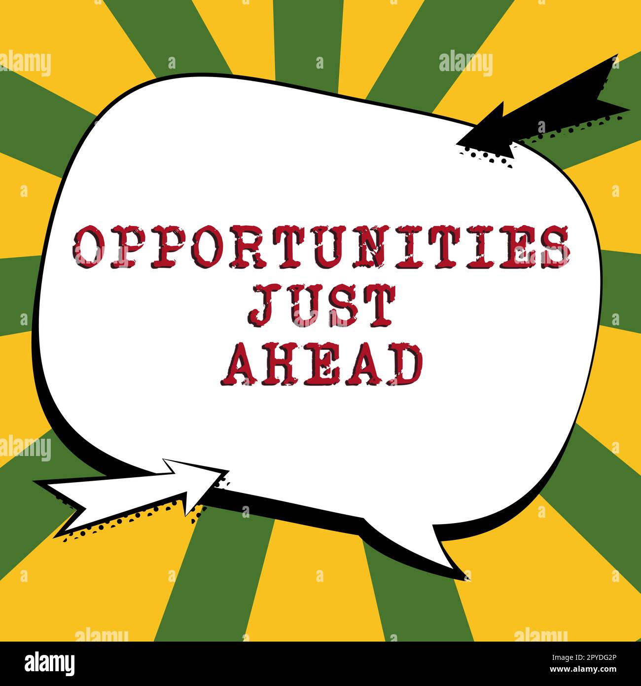 Schreiben und Anzeigen von Textmöglichkeiten direkt vor uns. Geschäftsüberblick Zusammenstellung von Umständen, die es ermöglichen, etwas in kurzer Zeit zu tun Stockfoto