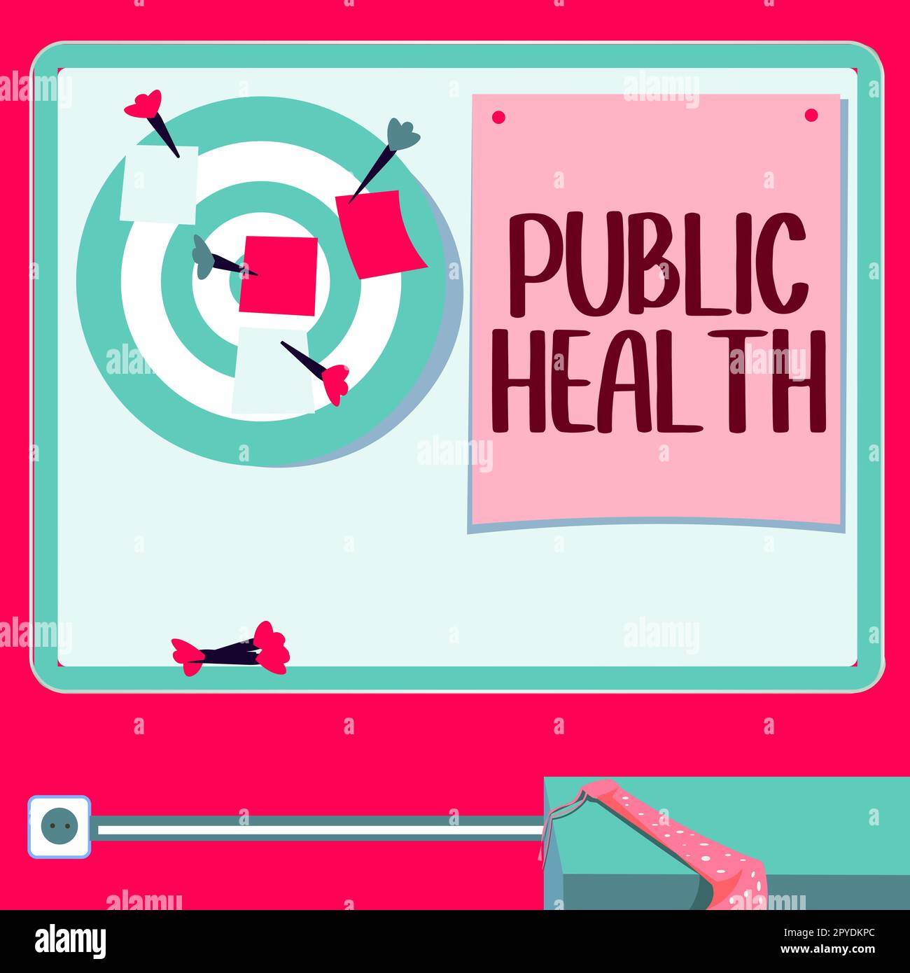Handschrifttext Public Health. Konzeptfoto zur Förderung eines gesunden Lebensstils für die Gemeinschaft und ihre Menschen Stockfoto