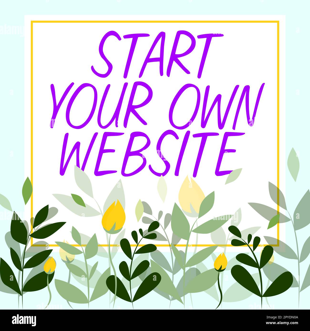 Handschriftlicher Text Erstellen Sie Ihre eigene Website. Unternehmensübersicht dient als Erweiterung einer Visitenkarte eine persönliche Website Stockfoto