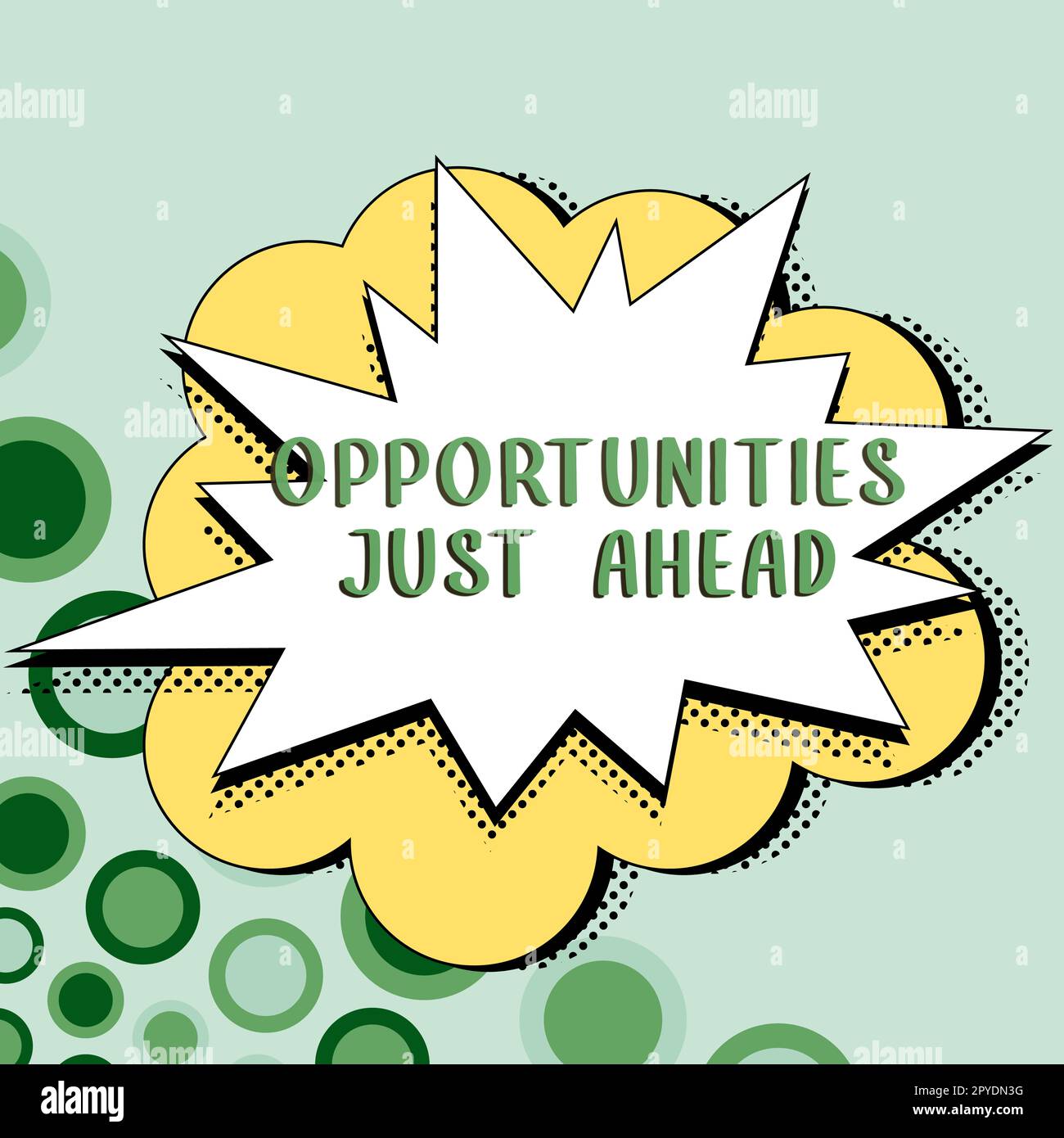 Inspiration für Schilder direkt vor uns. Unternehmen zeigen eine Reihe von Umständen, die es ermöglichen, etwas in kurzer Zeit zu tun Stockfoto