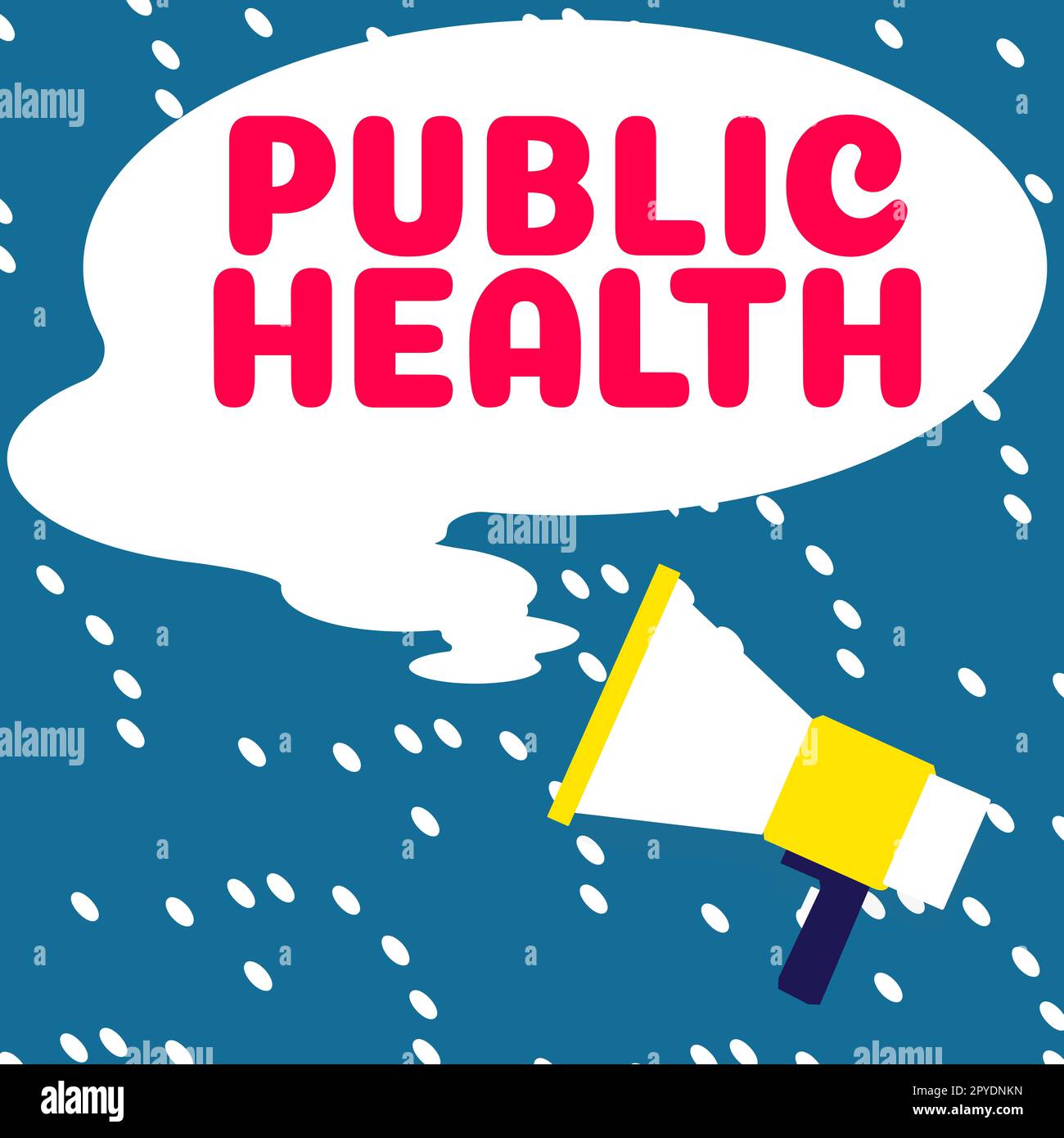 Inspiration zeigt Zeichen Public Health. Business Showcase Förderung einer gesunden Lebensweise für die Gemeinde und ihre Menschen Stockfoto