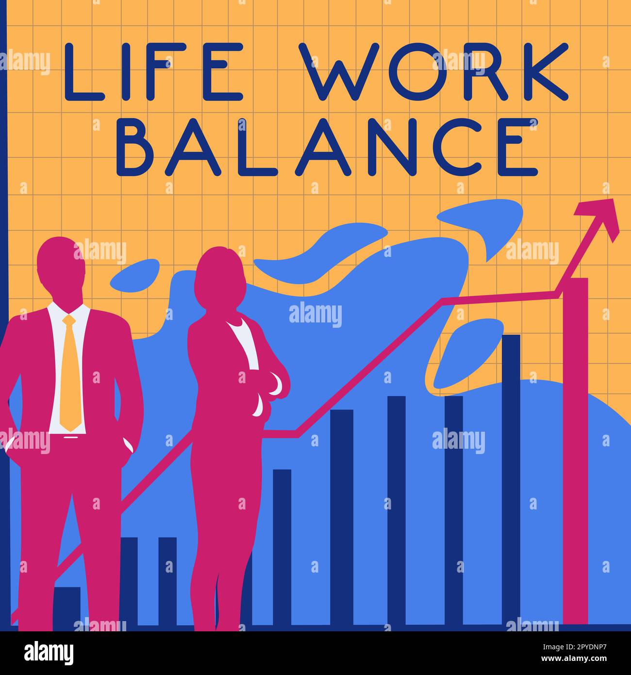 Text mit Inspiration Life Work Balance. Konzept bedeutet Stabilität, die der Mitarbeiter zwischen seiner Arbeit und seiner Freizeit braucht Stockfoto