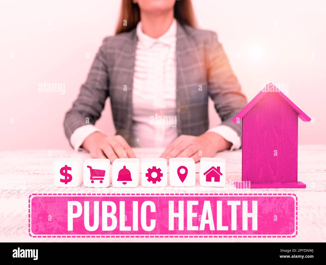 Schreiben mit Text Public Health. Konzeptfoto zur Förderung eines gesunden Lebensstils für die Gemeinschaft und ihre Menschen Stockfoto