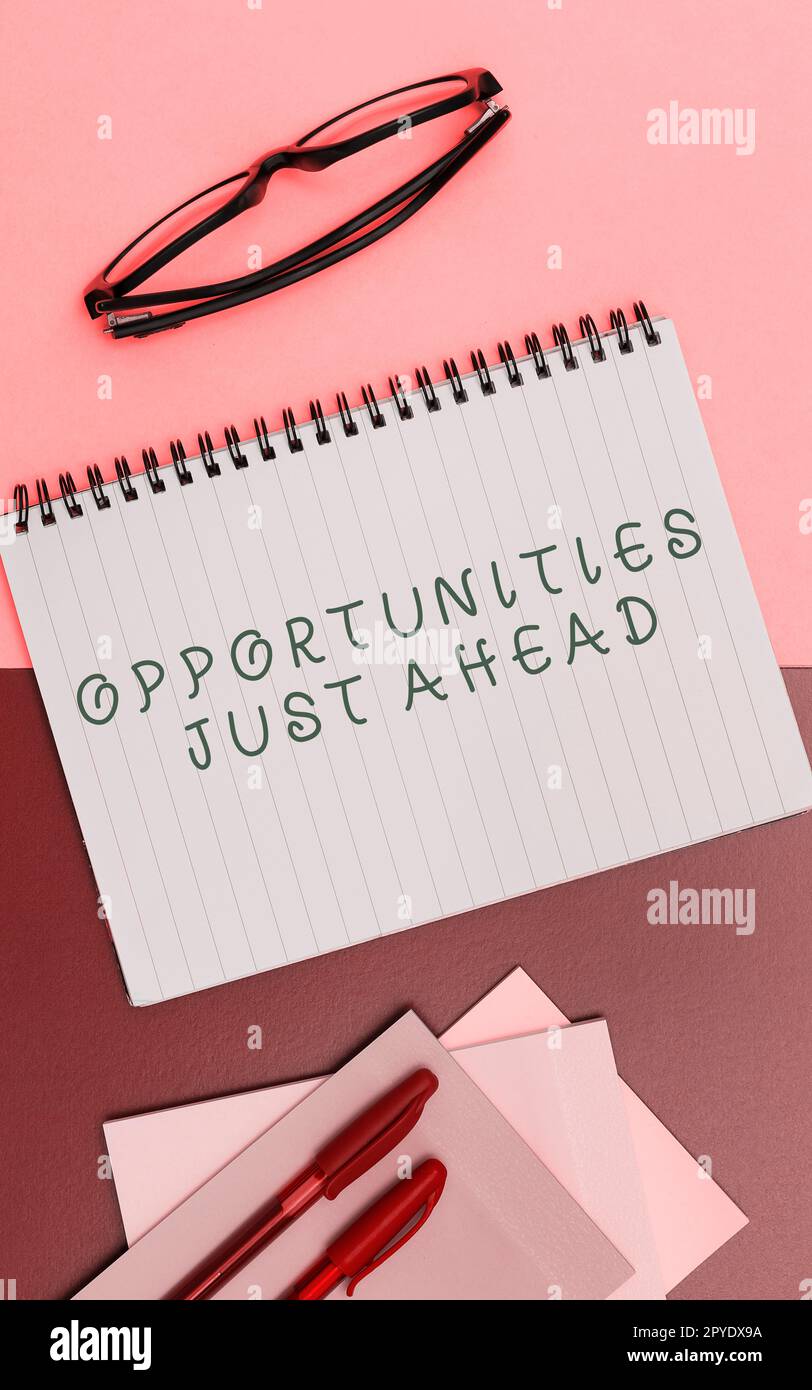 Textbeschriftung, die Ihnen die Chancen vor der Tür zeigt. Internetkonzepte Zusammenstellung von Umständen, die es ermöglichen, etwas in kurzer Zeit zu tun Stockfoto