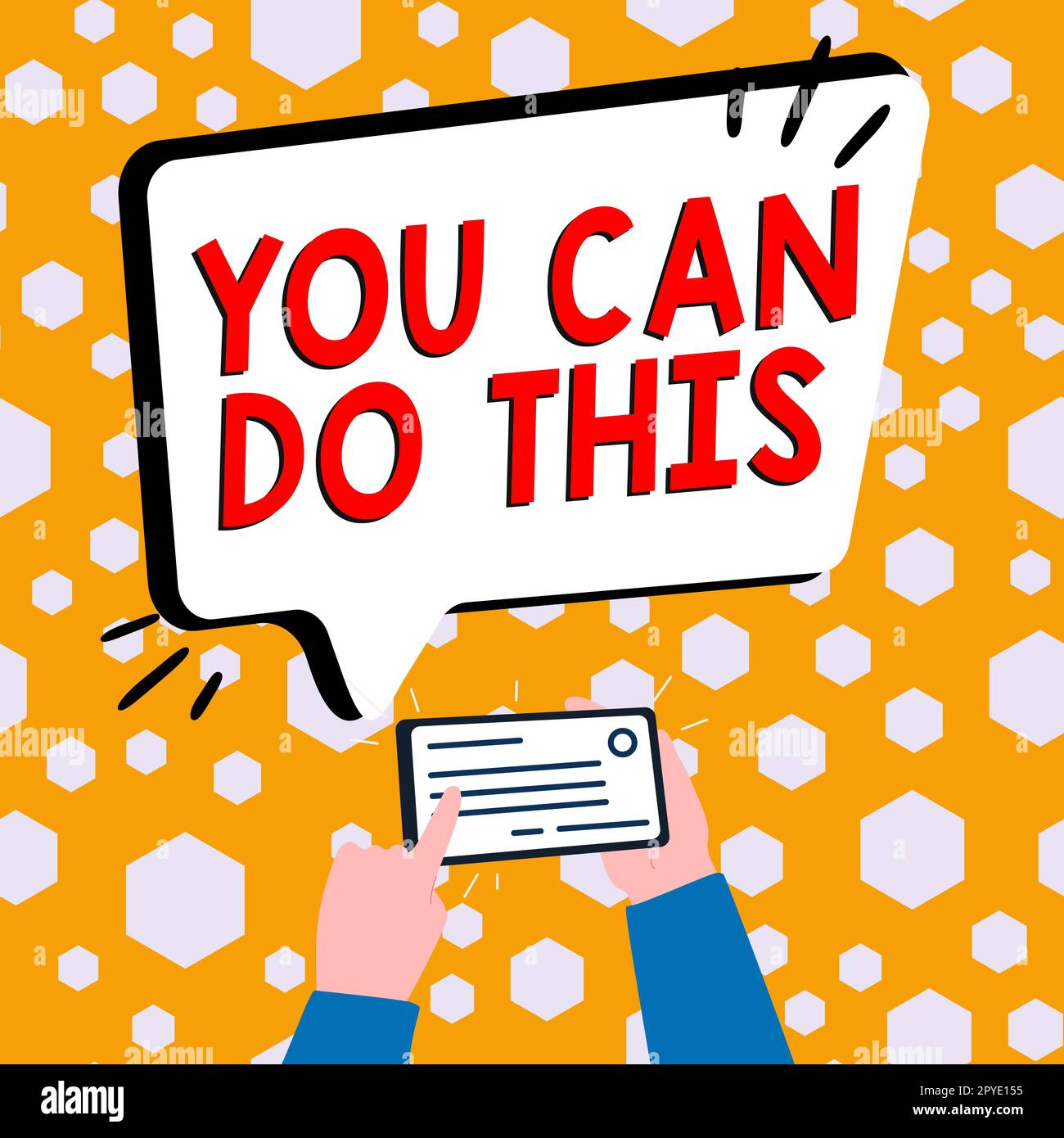 Konzeptionelle Darstellung Sie können dies tun. Begriffliche Fotobereitschaft und Bereitschaft, Herausforderungen im Leben zu meistern Stockfoto