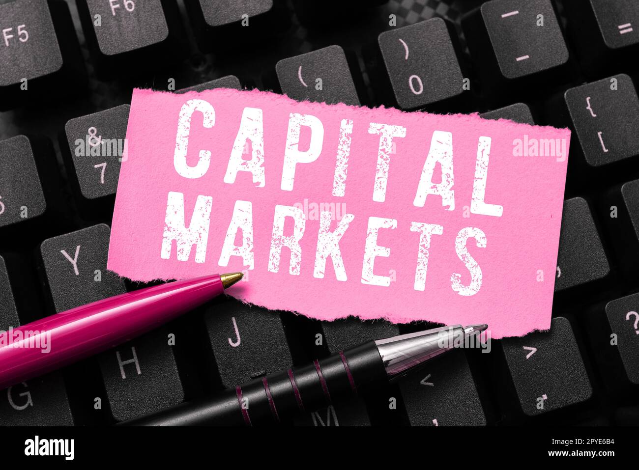 Konzeptionelle Überschrift Kapitalmärkte. Das Internet-Konzept ermöglicht es Unternehmen, durch die Gewährleistung von Marktsicherheit Mittel zu beschaffen Stockfoto