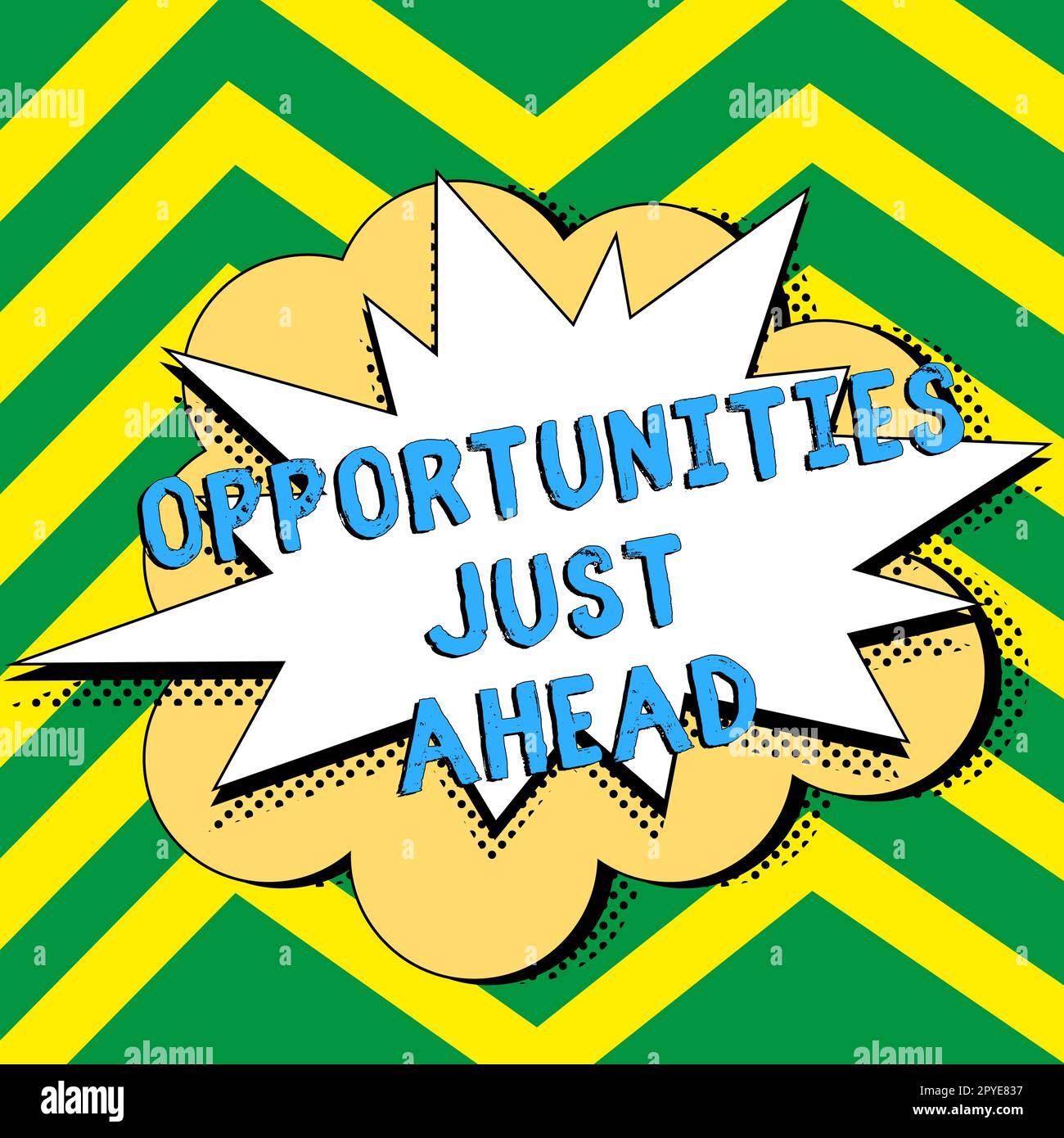 Möglichkeiten für konzeptionelle Beschriftungen liegen vor uns. Unternehmen zeigen eine Reihe von Umständen, die es ermöglichen, etwas in kurzer Zeit zu tun Stockfoto